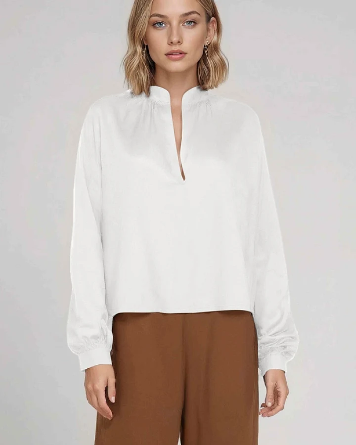 Neu Nomads Damen vegan Bluse Juno Schneewittchen