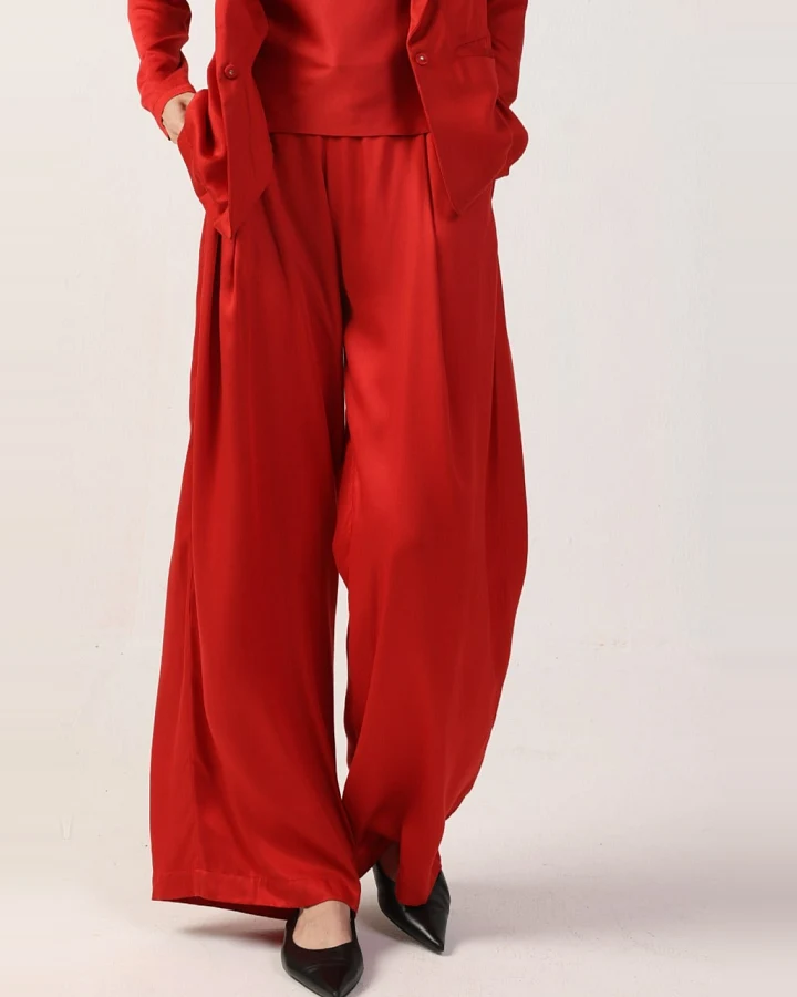 Neu Nomads Damen vegan Hose Garbo Rot