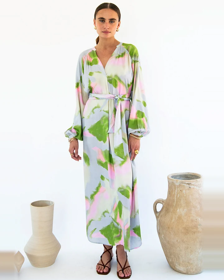 Neu Nomads Damen vegan Kleid Sunita Dreamy Print