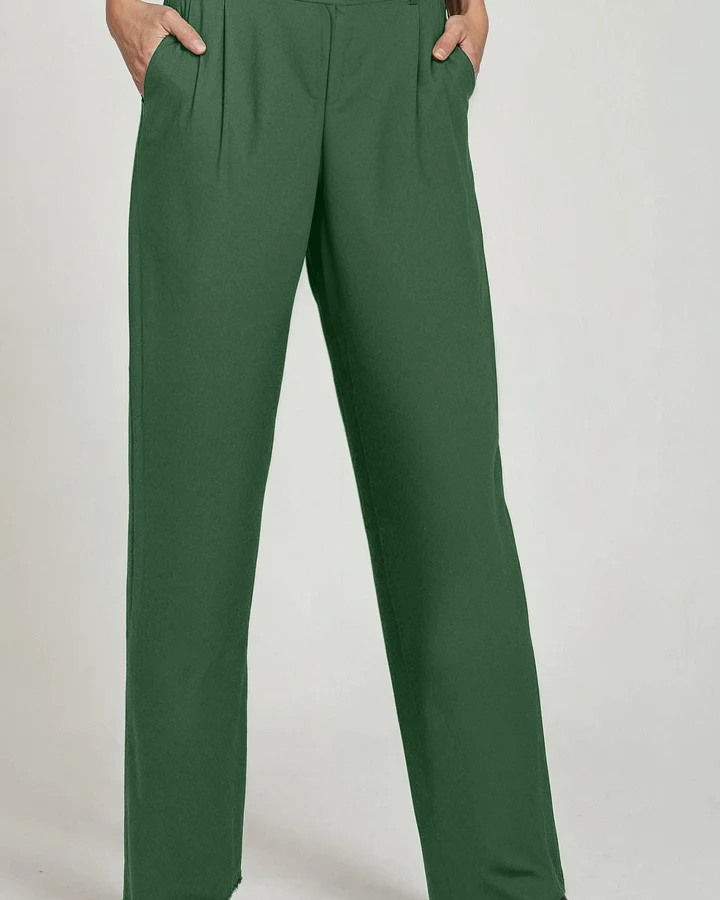 Neu Nomads Damen vegan Hose Garbo Dobby Krepp Moos