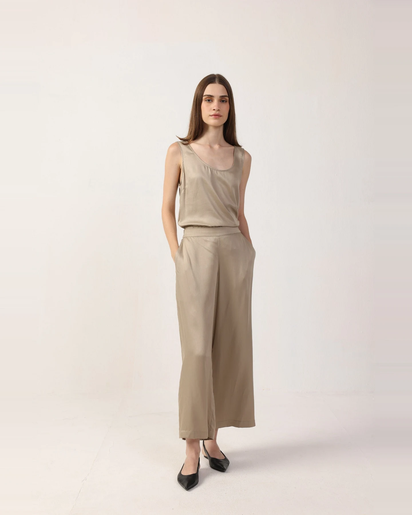 Neu Nomads Damen vegan Tank Top Joelle Stein – Ansicht 2