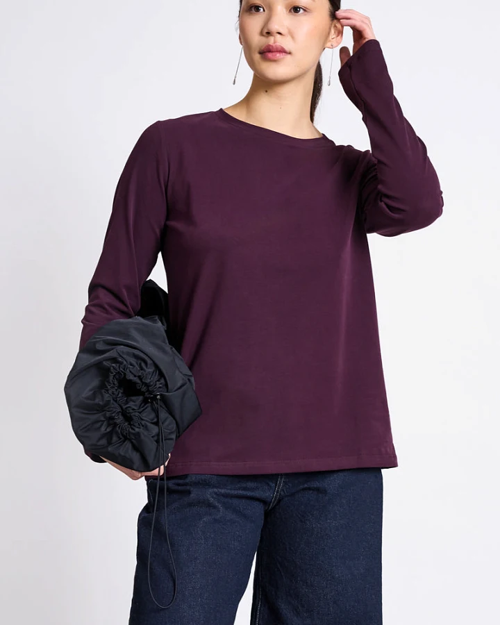 JAN 'N JUNE Damen vegan Longsleeve Junge Kirsche Lack