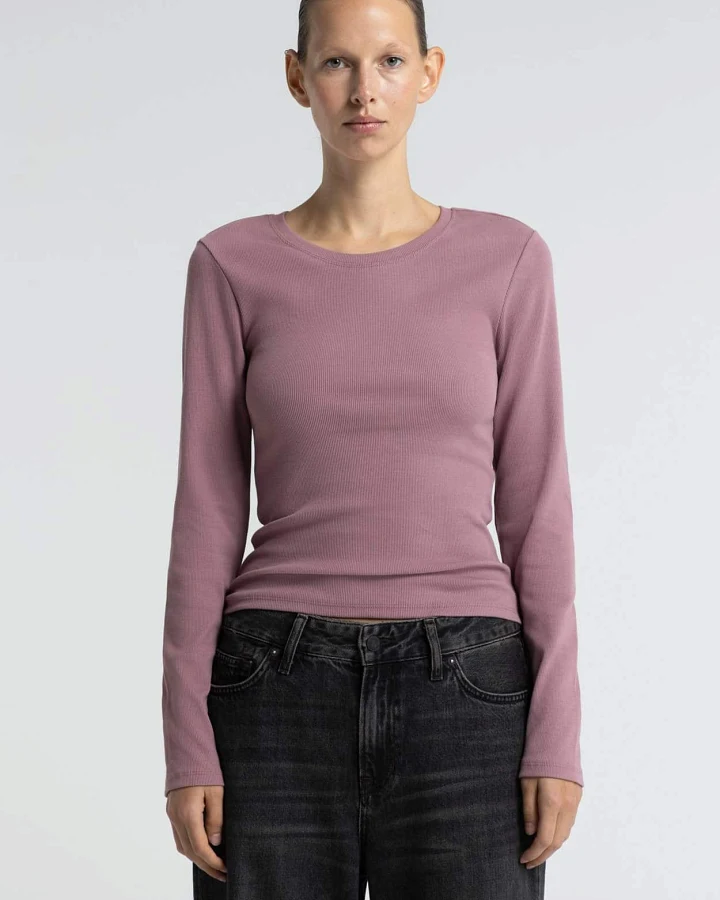 Kings of Indigo Damen vegan Langarmshirt Daigo Lila