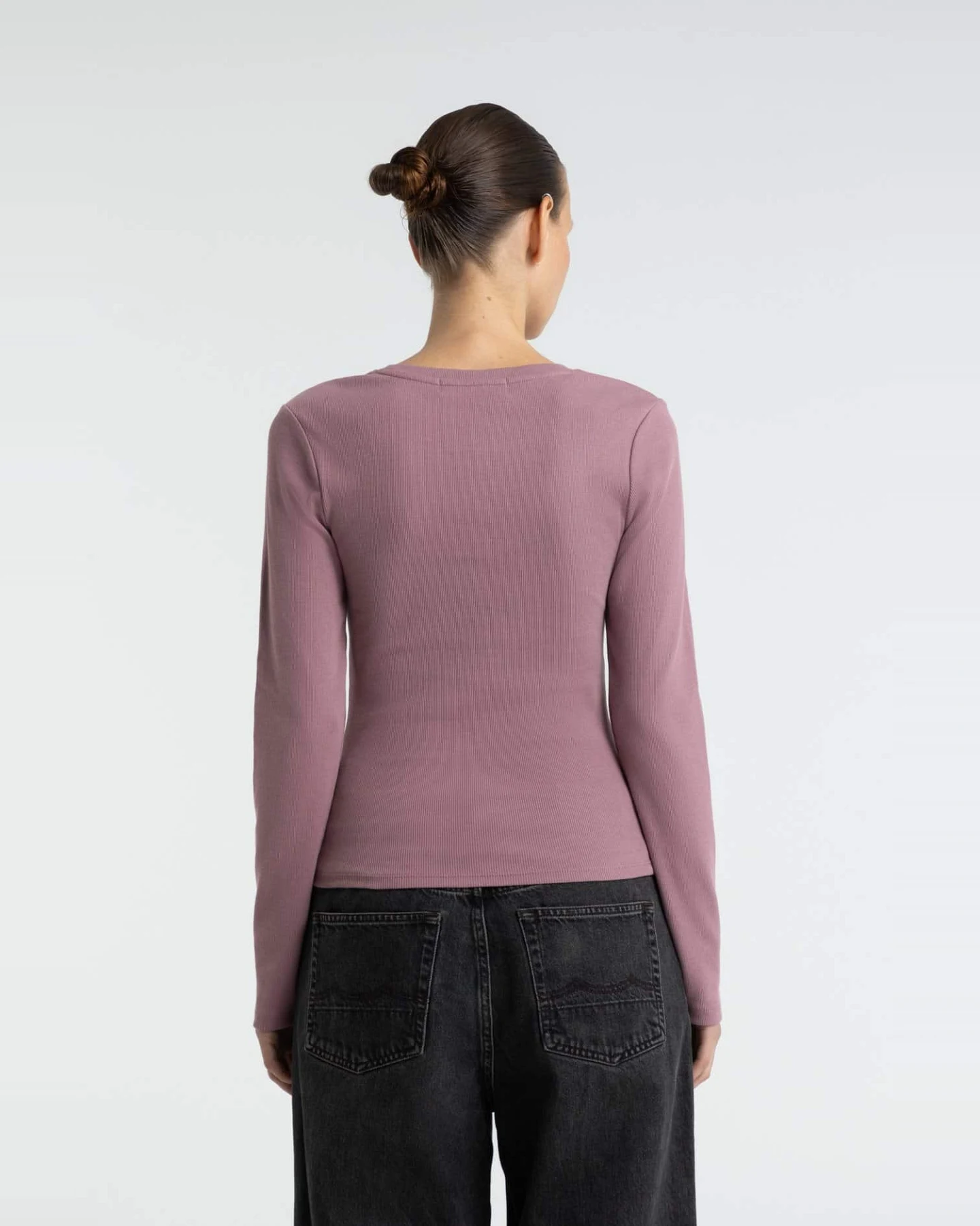 Kings of Indigo Damen vegan Langarmshirt Daigo Lila – Ansicht 2