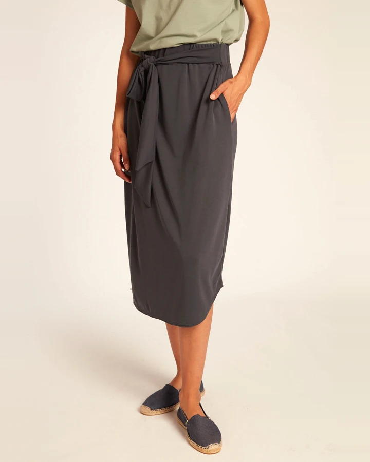 WiDDA Damen vegan Rock Tulpe Dunkelblau
