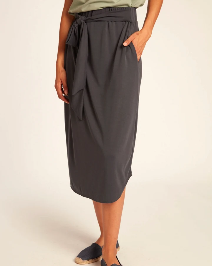 WiDDA Damen vegan Rock Tulpe Dunkelblau