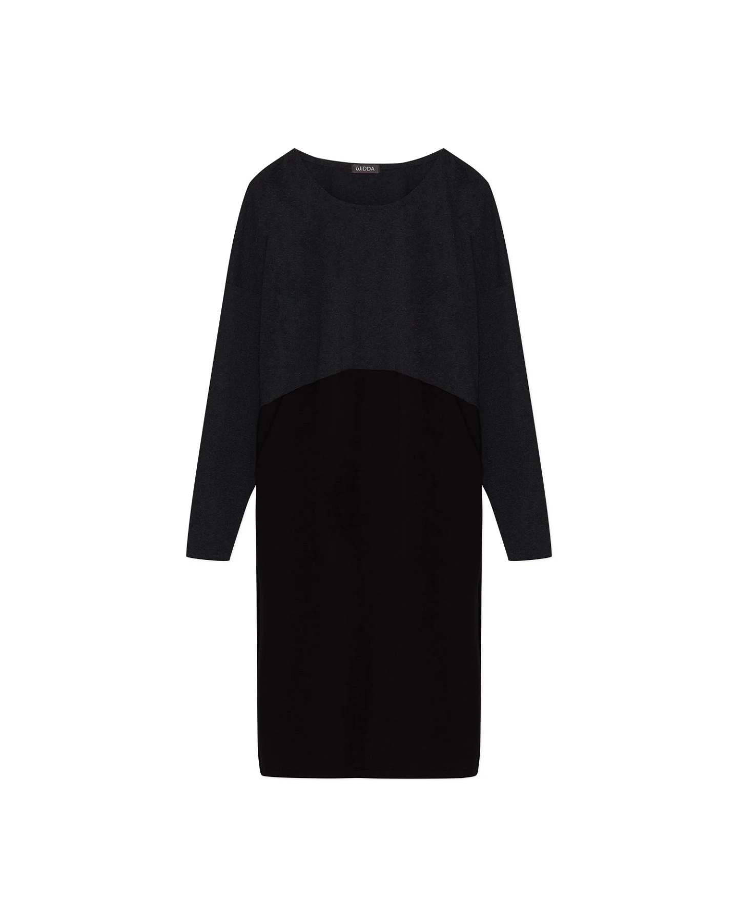 WiDDA Damen vegan Kleid Zwo Grau/Schwarz – Ansicht 2