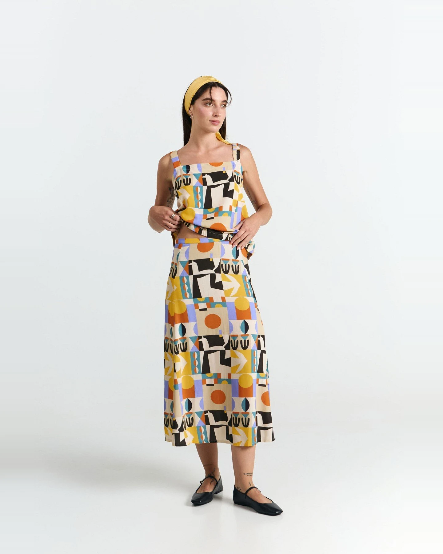 Rock Borneo Print Vibes Orange – Ansicht 2