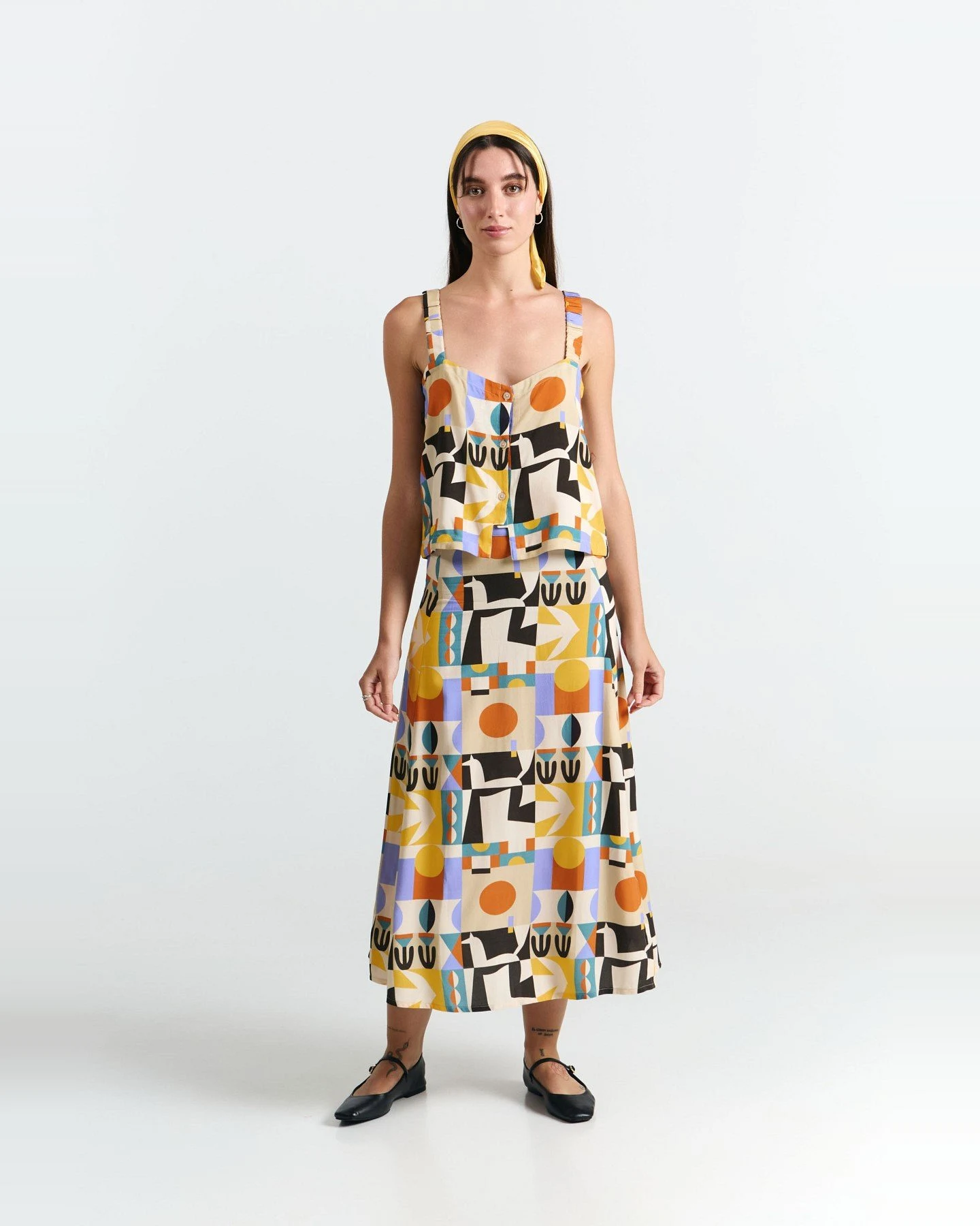 Rock Borneo Print Vibes Orange – Ansicht 3
