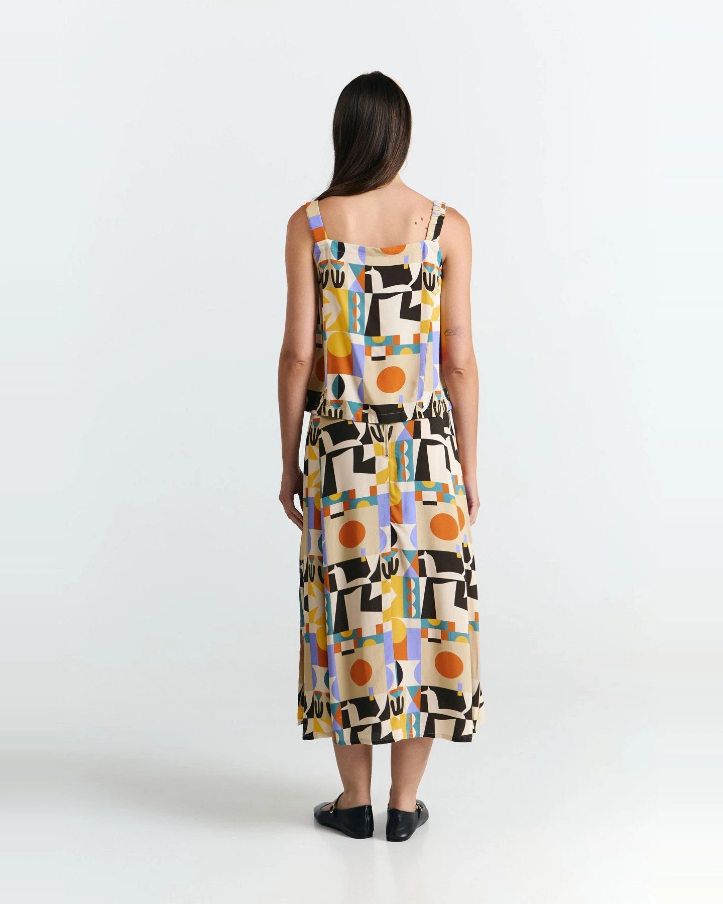 Rock Borneo Print Vibes Orange – Ansicht 4