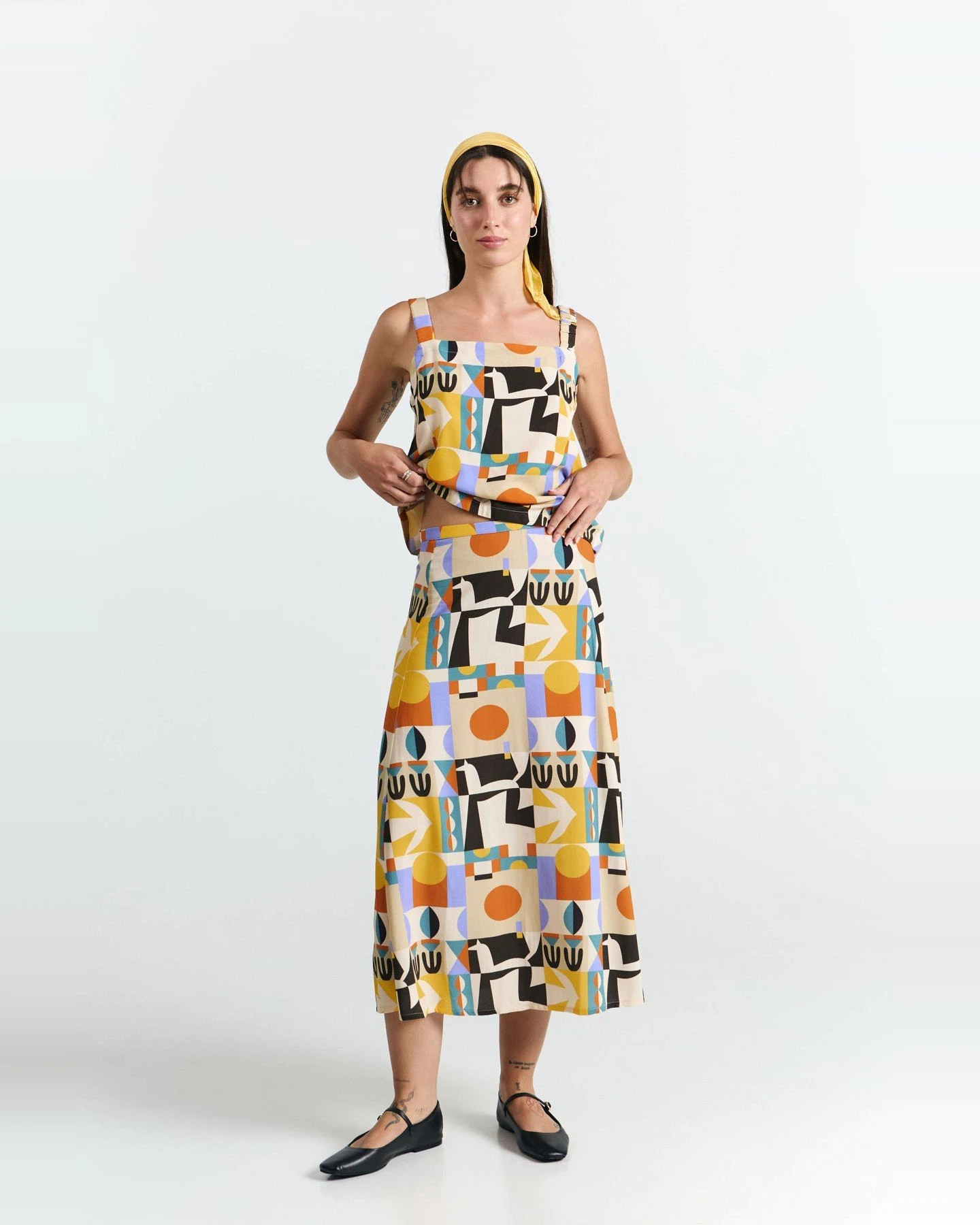 Rock Borneo Print Vibes Orange – Ansicht 5