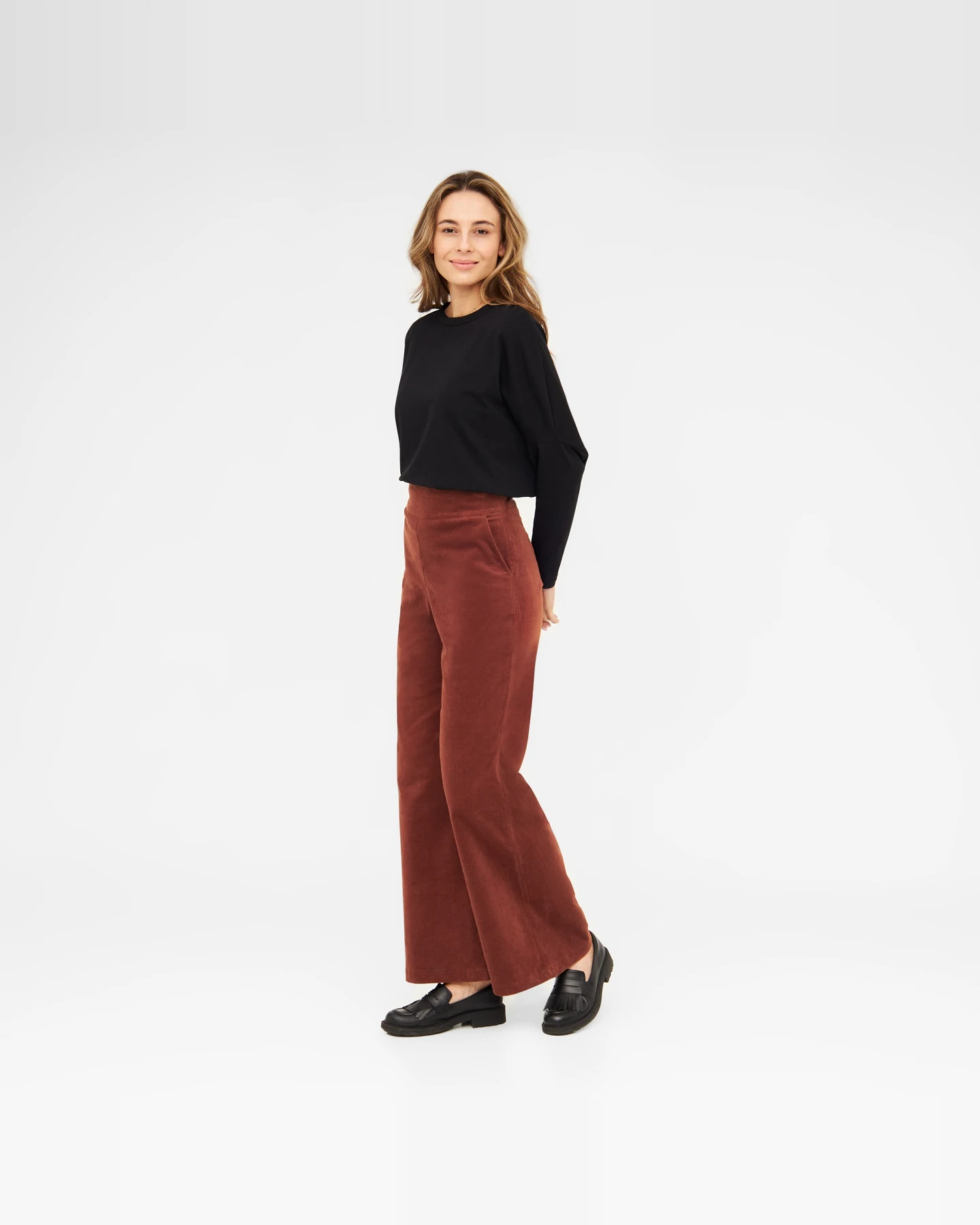 Widda Damen vegan Hose Marlene Style Glen Terra – Ansicht 2