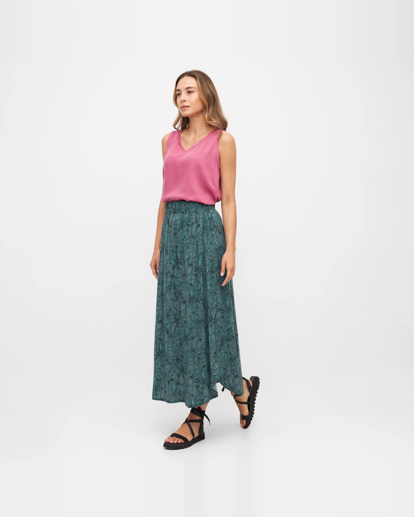 Widda Damen vegan Rock Julip Forest Floral Grün – Ansicht 2