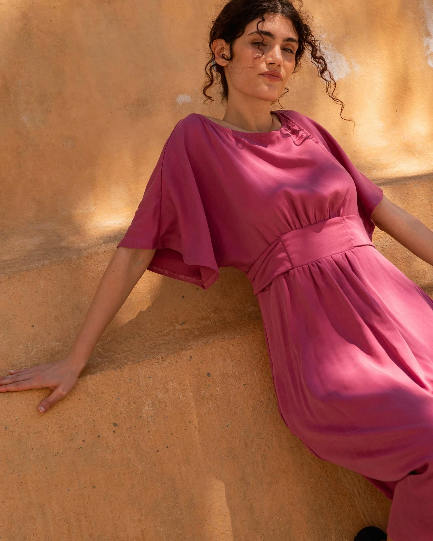 Widda Damen vegan Kleid Lissi Rosa – Ansicht 2