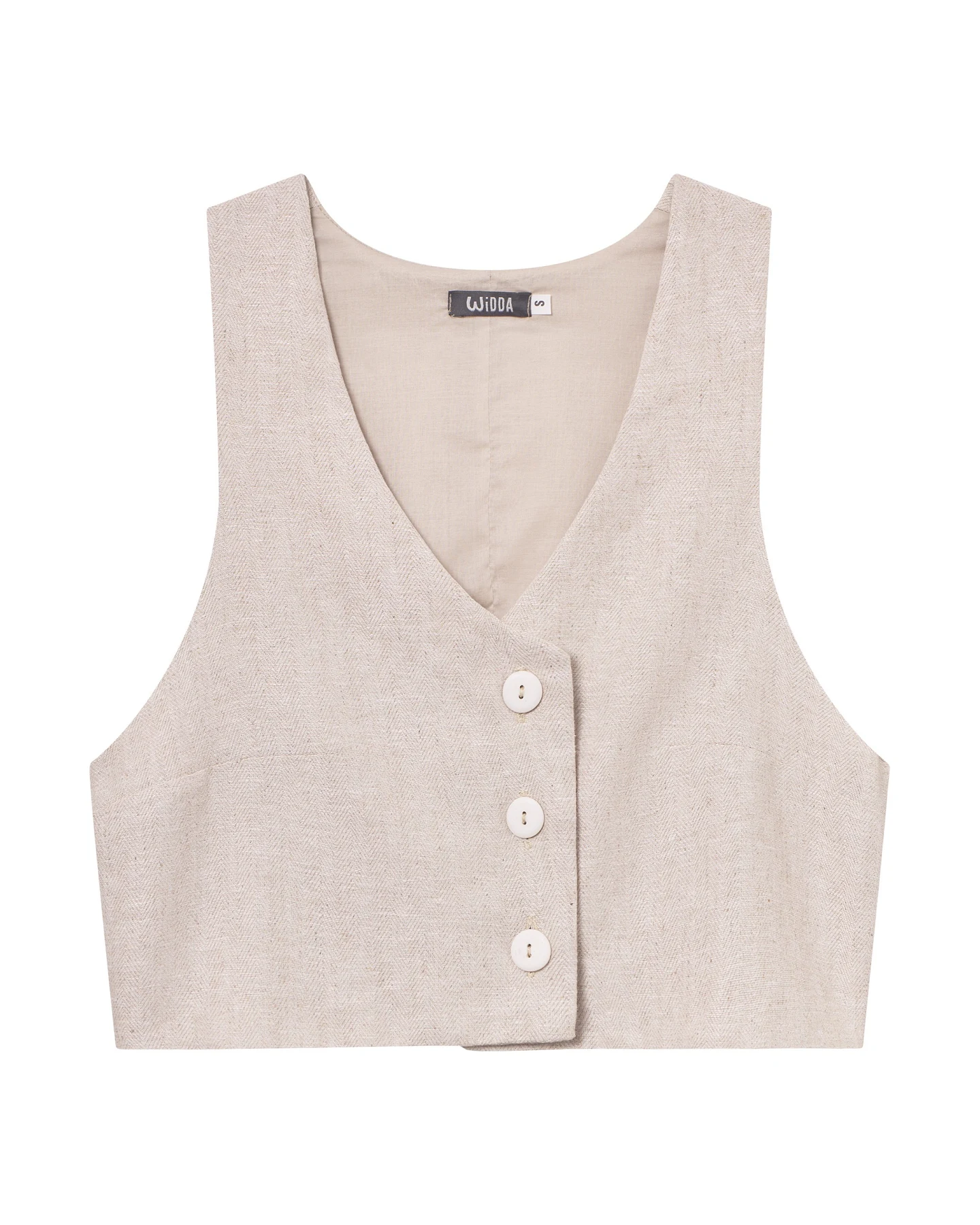Widda Damen vegan Weste Zilly Natural – Ansicht 2