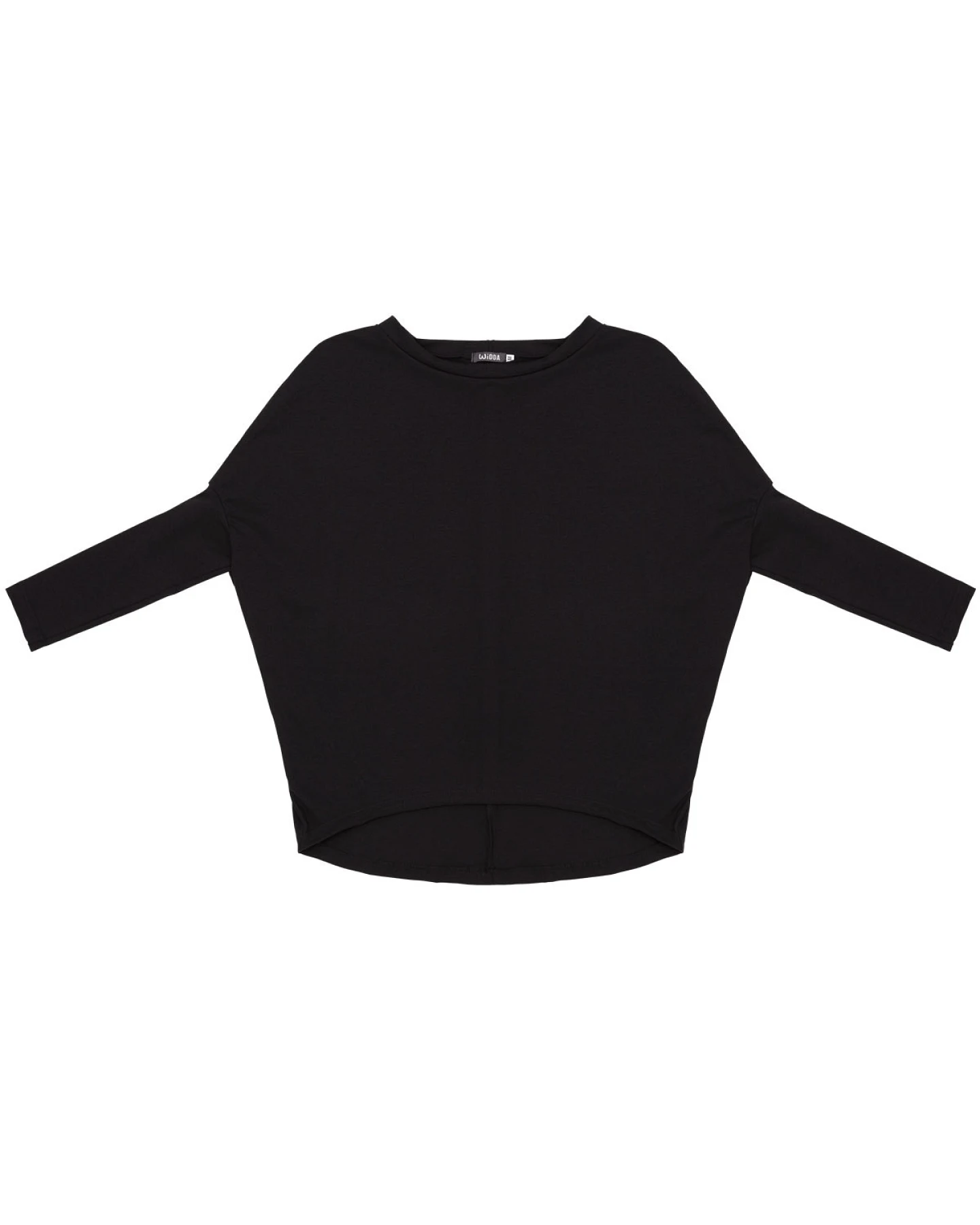 Widda Damen vegan Longsleeve Slabby Schwarz – Ansicht 2