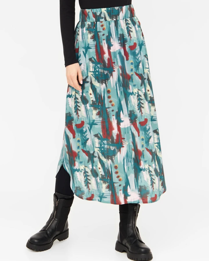 Widda Damen vegan Rock Julip Watercolor Print Multicolor