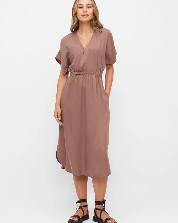 Widda Damen vegan Kleid Joan Mauve