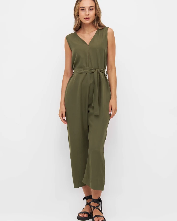 Widda Damen vegan Jumpsuit Anibas Olive