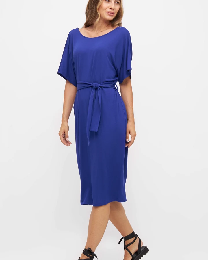 Widda Damen vegan Kleid Anna Kobaltblau