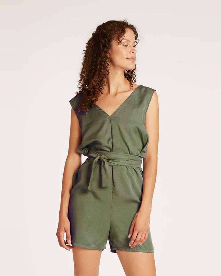 Widda Damen vegan Strampelanzug Enibo Olive
