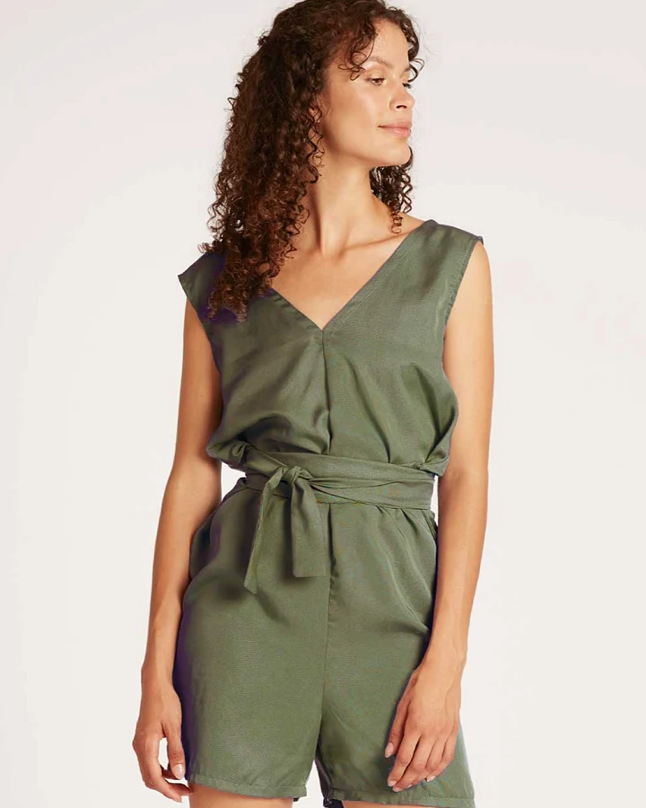 Widda Damen vegan Strampelanzug Enibo Olive