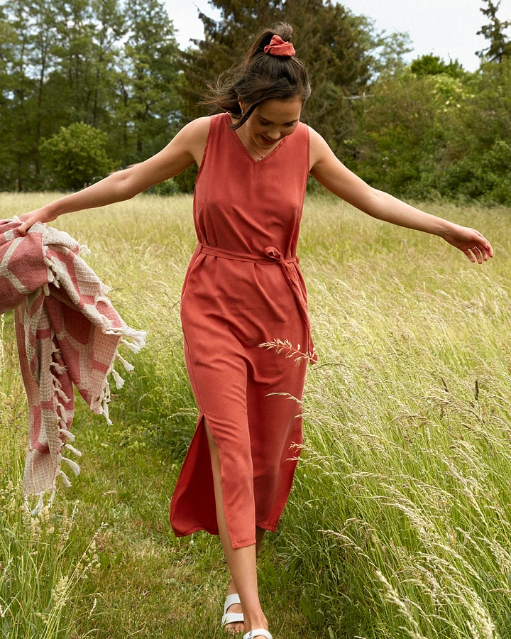 Widda Damen vegan Kleid Vani Terra