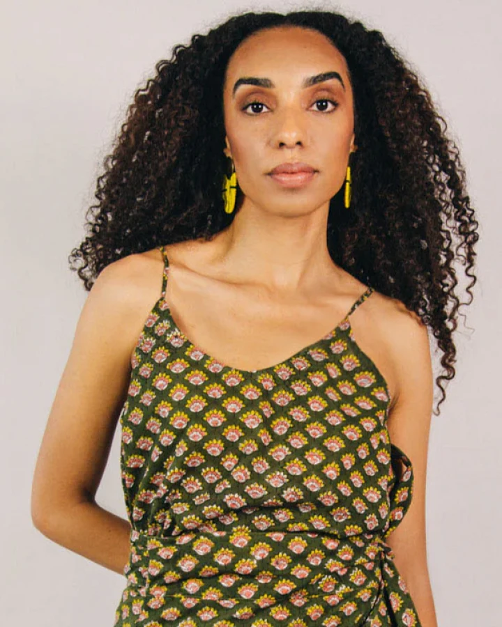 el.résidu Damen vegan Top Priyanka Grün