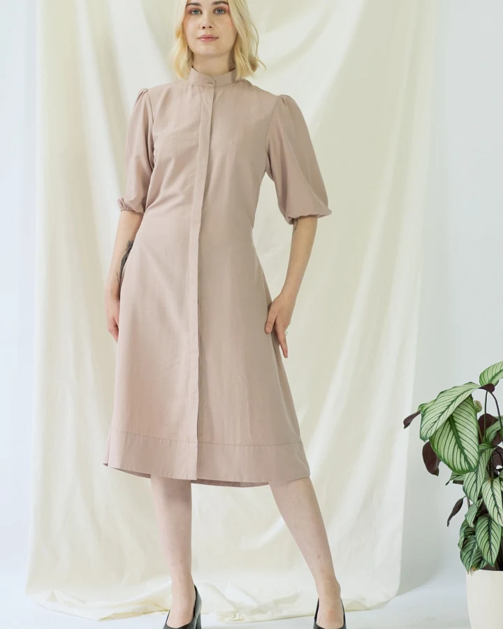 AYANI Damen vegan Hemdkleid Melanie Rose