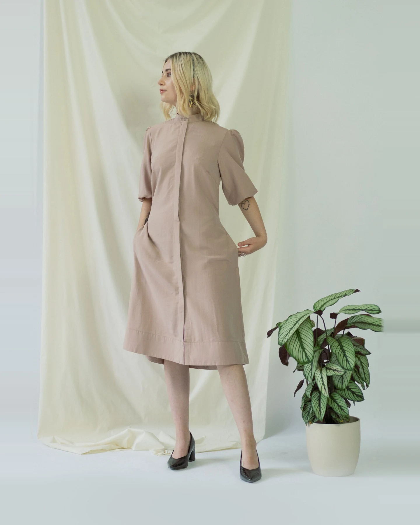 AYANI Damen vegan Hemdkleid Melanie Rose – Ansicht 2