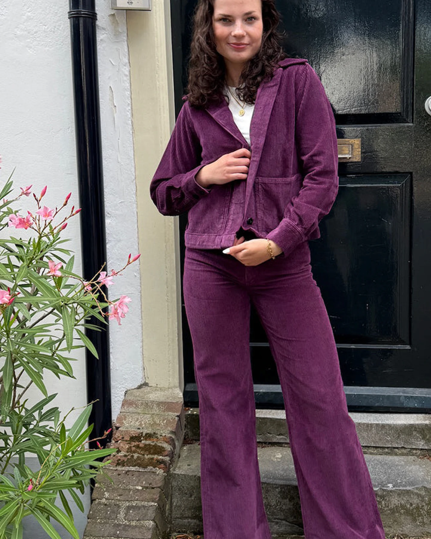 Kings of Indigo Damen vegan Jacke Ota Mauve Wein – Ansicht 2