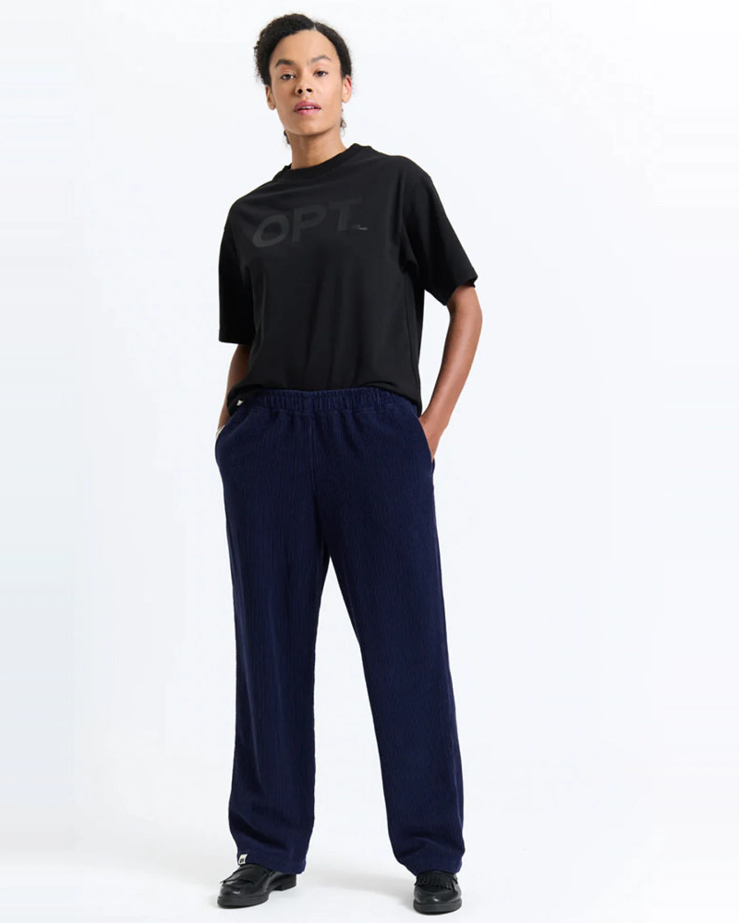 New Optimist Herren vegan Hosen Gein Brombeere – Ansicht 2