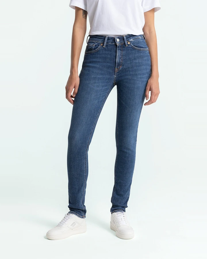 Kings of Indigo Damen vegan Jeans Juno Journey Mid Washed Blau