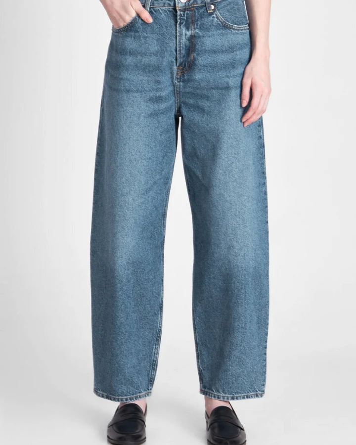 Kings of Indigo Damen vegan Jeans Leila Washed Blau