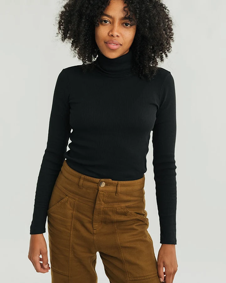 TWOTHIRDS Damen vegan Top Canna Black