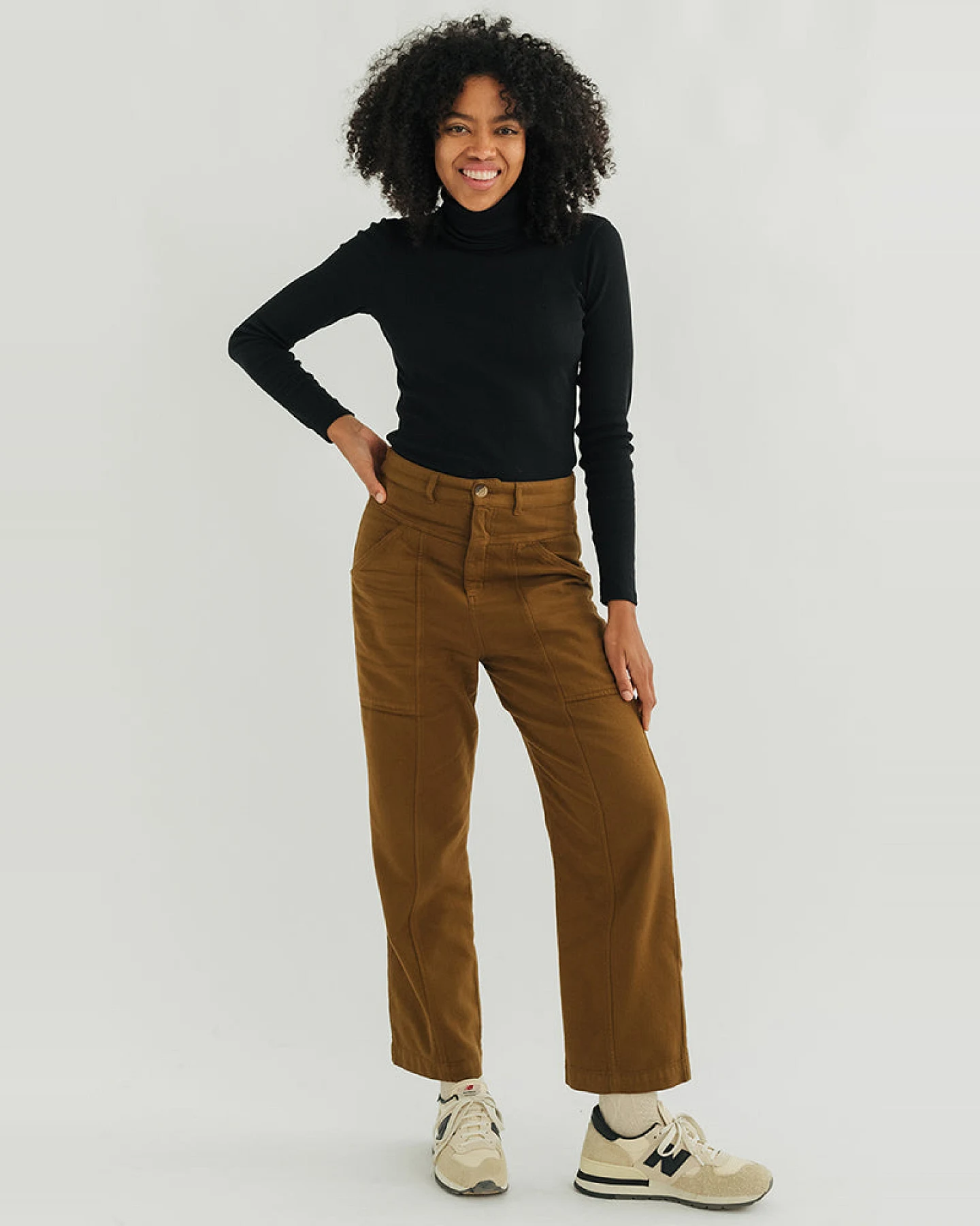 TWOTHIRDS Damen vegan Top Canna Black – Ansicht 2