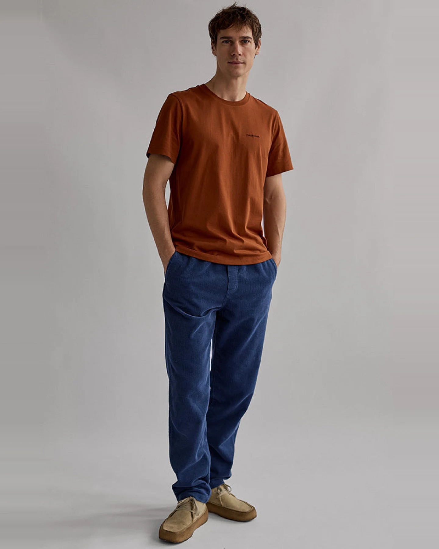 TWOTHIRDS Herren vegan T-Shirt Cookstown Umber Orange – Ansicht 2