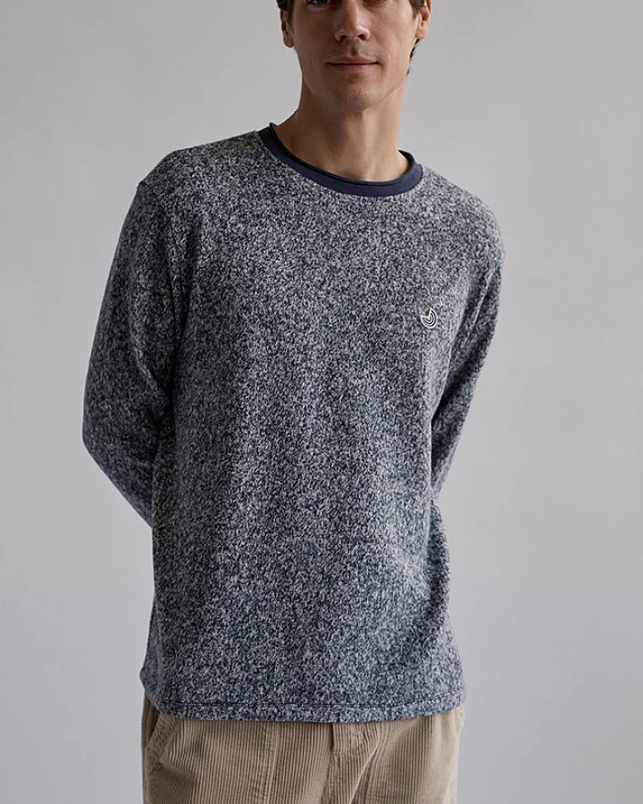 TWOTHIRDS Herren vegan Pullover Cushendun Navy Melange
