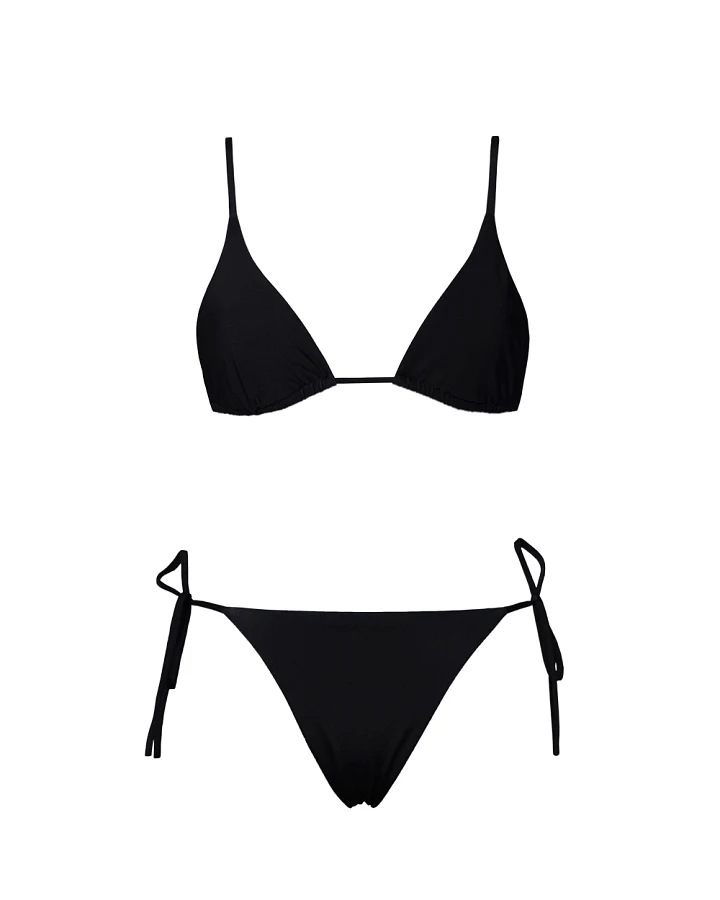 Anekdot Damen vegan Bikini Set Olbia Triangle Schwarz