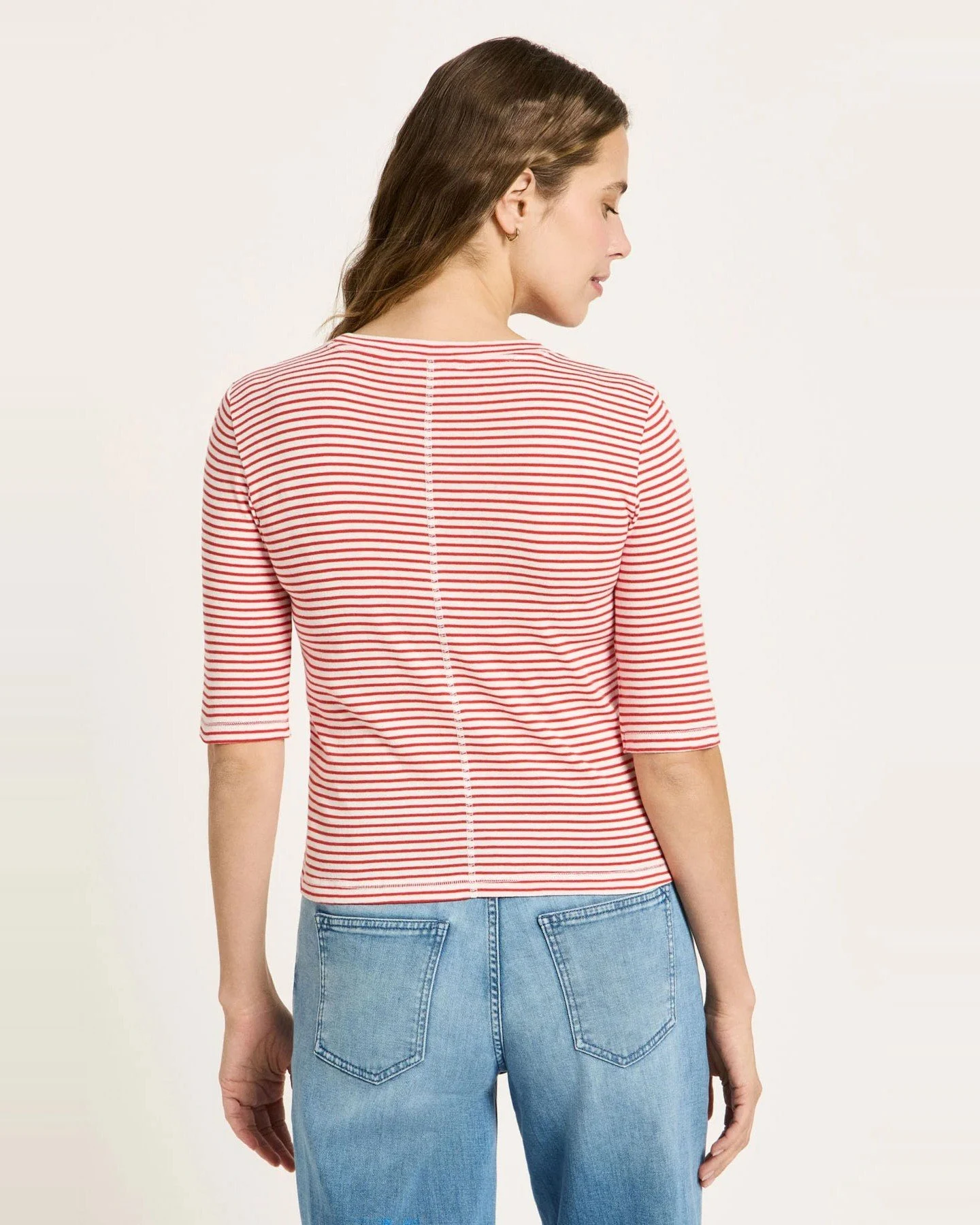 T-Shirt Stripes Rot – Ansicht 4