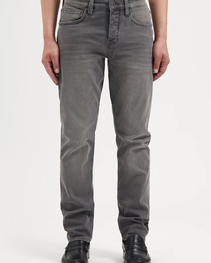 Kuyichi Herren vegan Jeans Jim Regular Slim Steingrau
