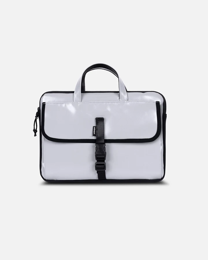 UNBEGUN Herren vegan Laptop-Hülle Mit Griff Grau
