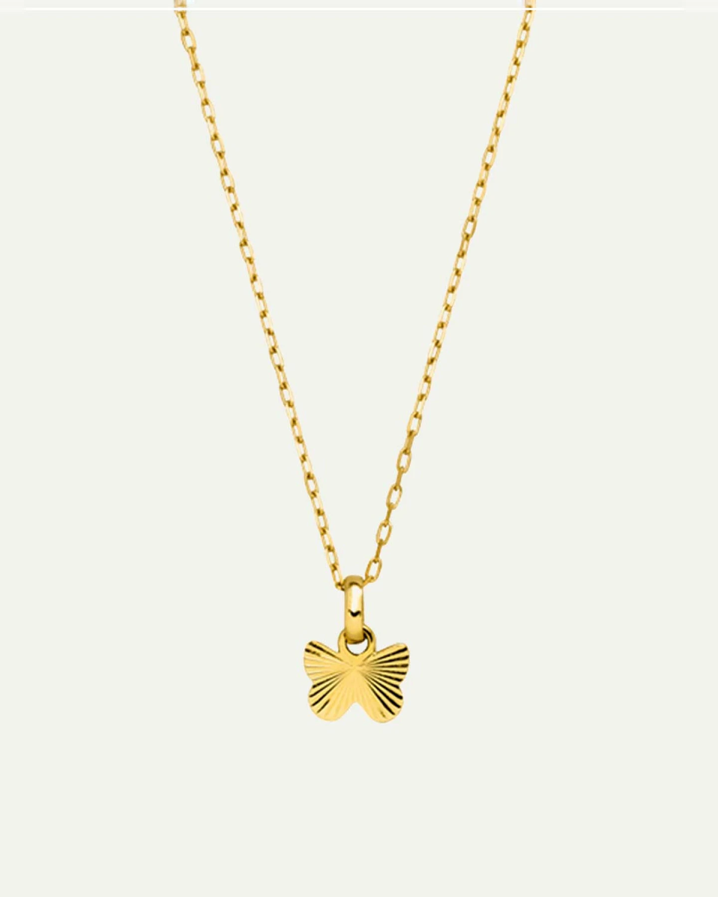 Dear Darling Berlin Damen vegan Halskette Baby Butterfly 14k Echtgold – Ansicht 2