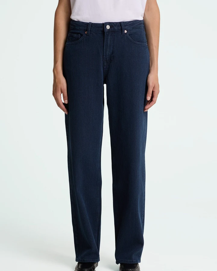 Kings of Indigo Damen vegan Hose Corduroy Joan Mid Indigo