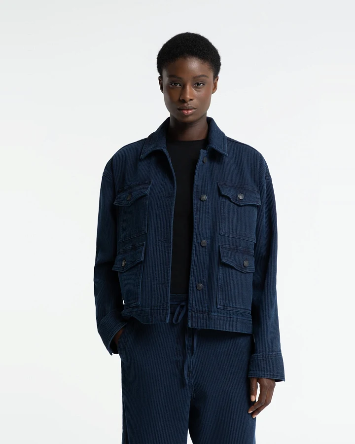 Kings of Indigo Damen vegan Jacke Meisho Mid Indigo Cord