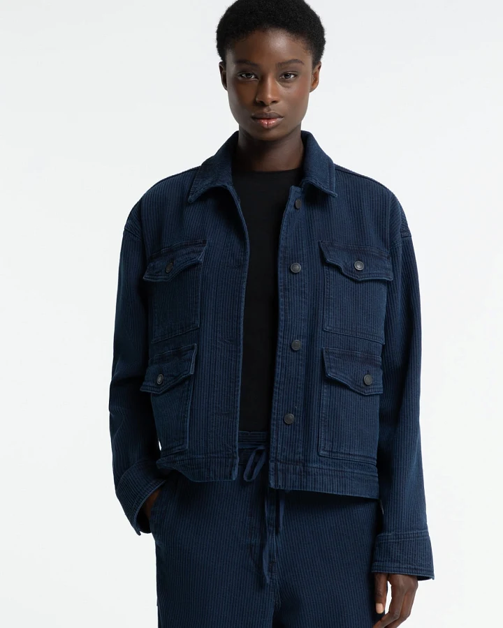 Kings of Indigo Damen vegan Jacke Meisho Mid Indigo Cord