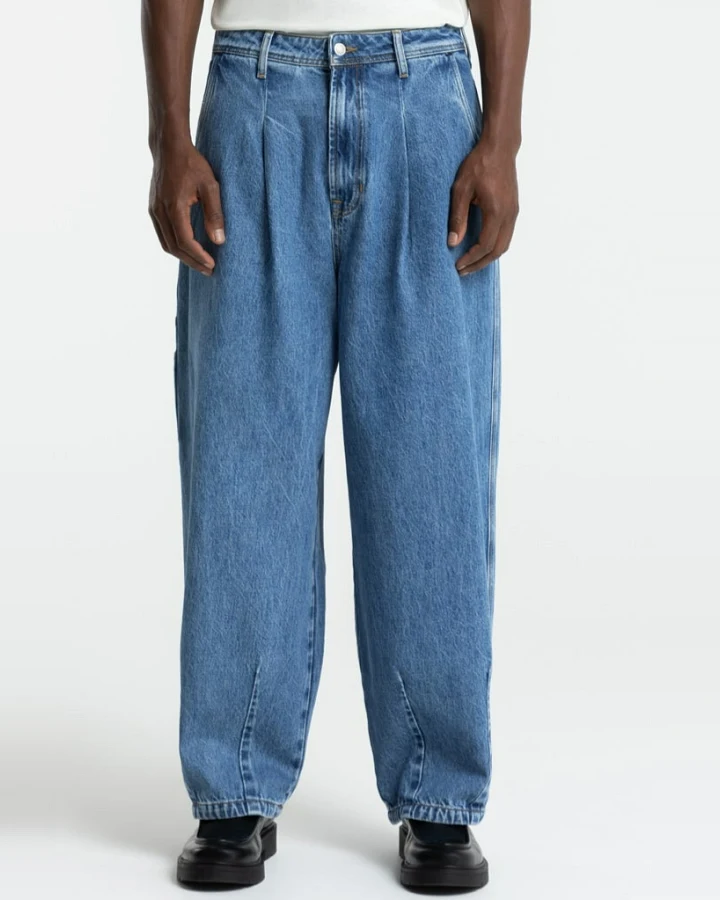 Kings of Indigo Herren vegan Hose Sabium Blue Reef