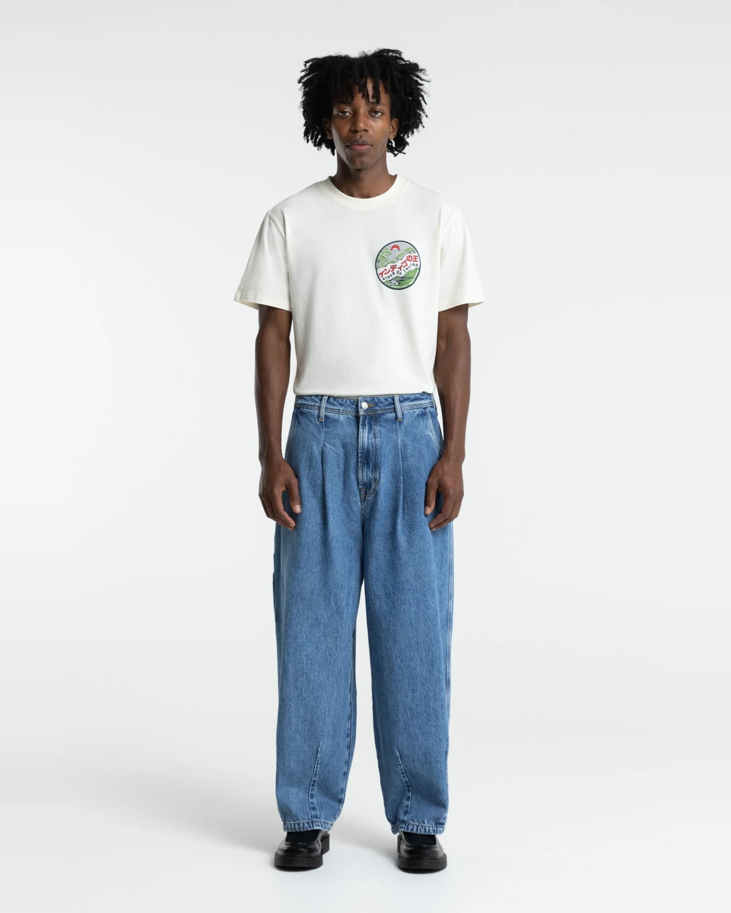 Kings of Indigo Herren vegan Hose Sabium Blue Reef – Ansicht 2