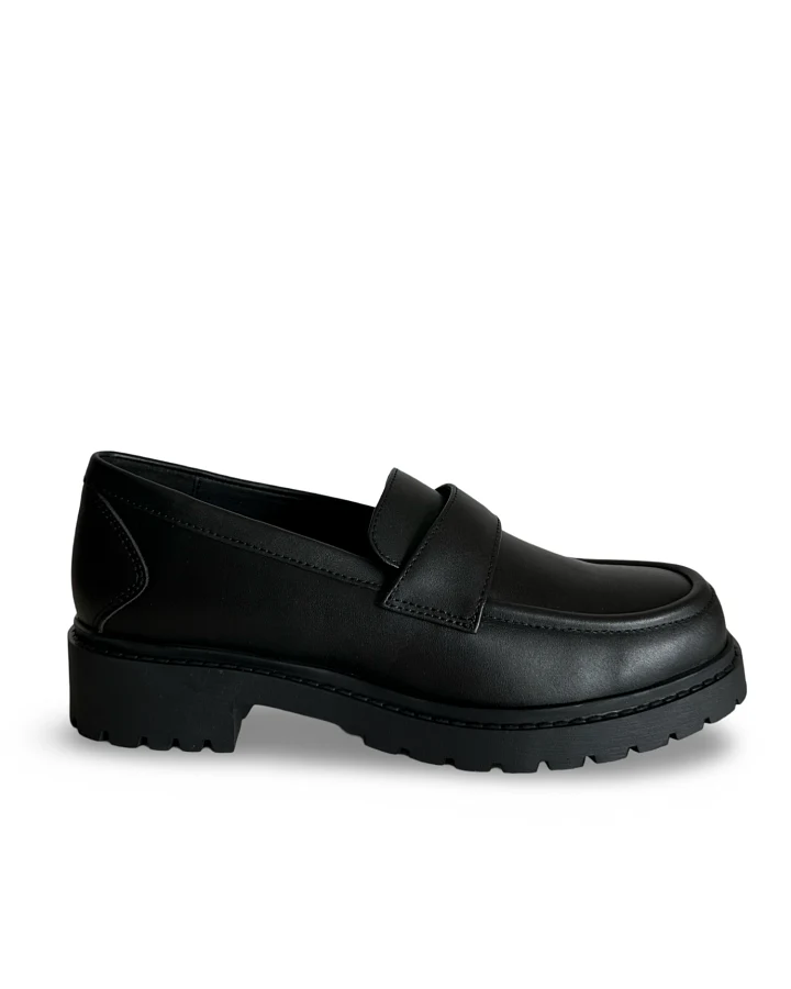 NAE Damen vegan Loafers Alessia Schwarz