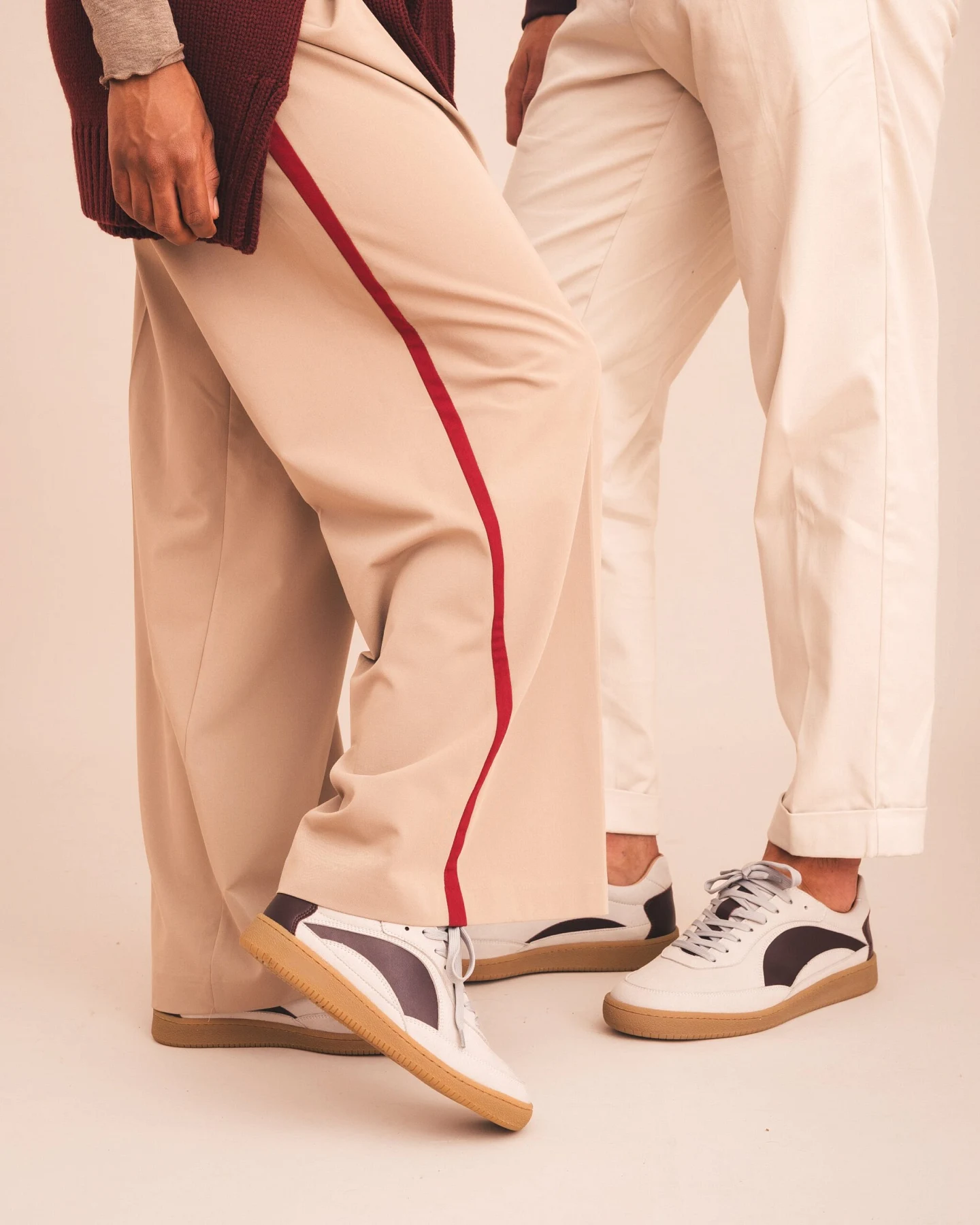 NAE Herren vegan Sneaker Sidney Rot/Weiß – Ansicht 2